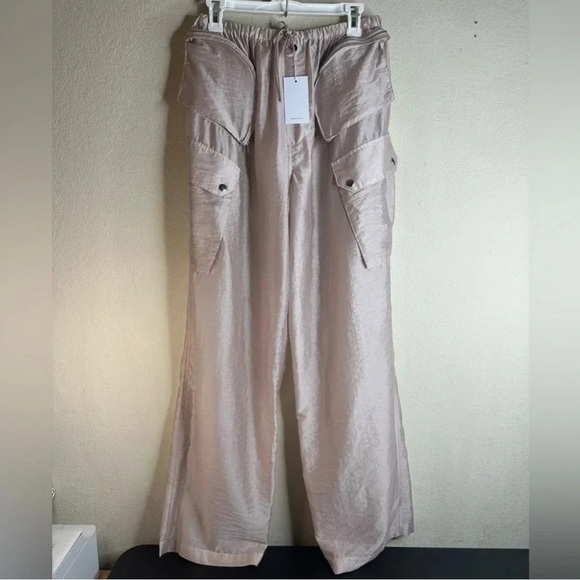 Lovers + Friends Wide Leg Pants in Light Pink - Picture 2 of 7